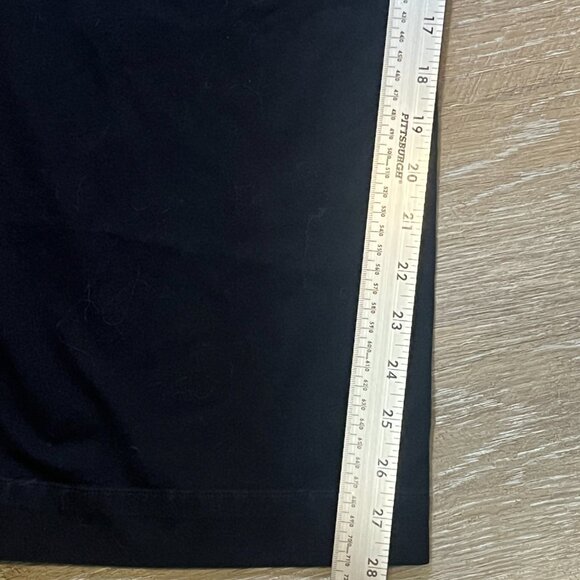 Chico's Mid Rise Black Slacks Size 8 Flat Front Dress Pants 30" Inseam - Picture 3 of 7